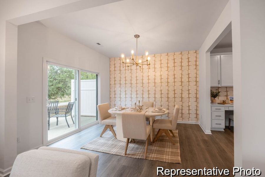 Furnished interior view inside a new home in Covington Ridge Townhomes, Thomasville (Image 6).