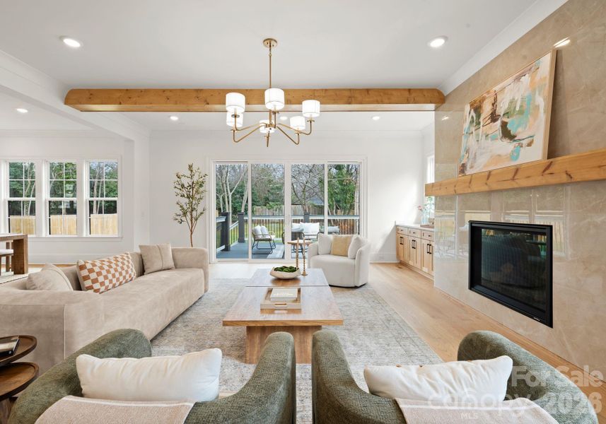 Furnished interior view inside a new home in , Charlotte (Image 16).