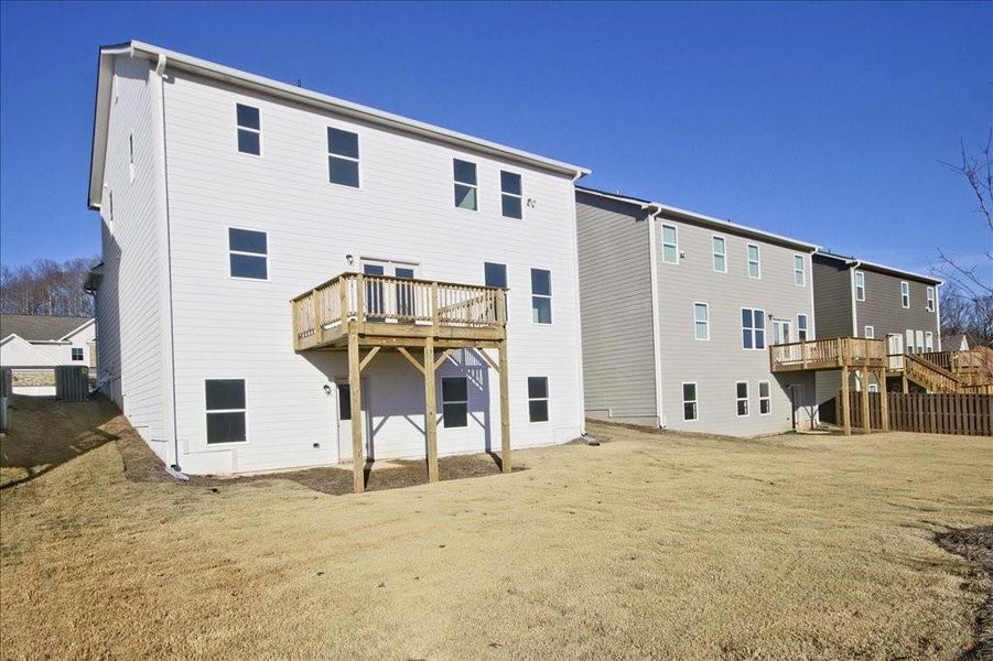Exterior details and patio area of a home in Clark Farms, Flowery Branch (Image 4). Exterior details and patio area of a home in Clark Farms, Flowery Branch (Image 4).