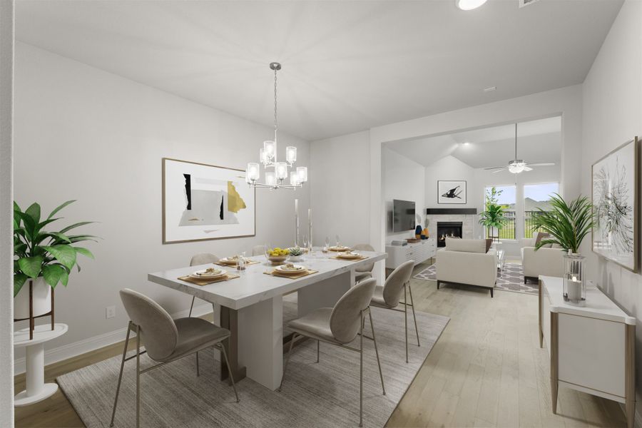 Furnished interior view inside a new home in Anna Town Square, Anna (Image 7).