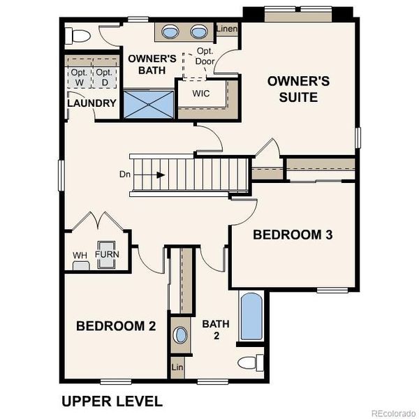 2D floor plan layout of this home in Legato, Commerce City, CO (Image 3).