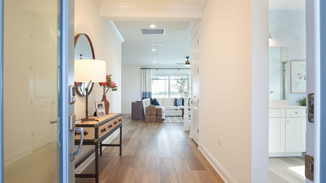 Furnished interior view inside a new home in Palm Grove, Lakewood Ranch (Image 39).