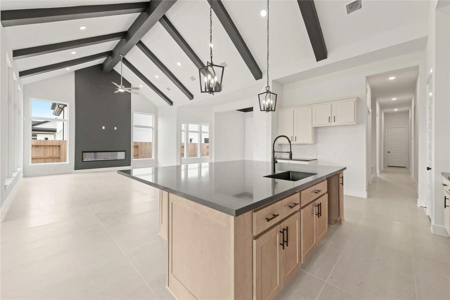Furnished interior view inside a new home in ARTAVIA®, Conroe (Image 7).