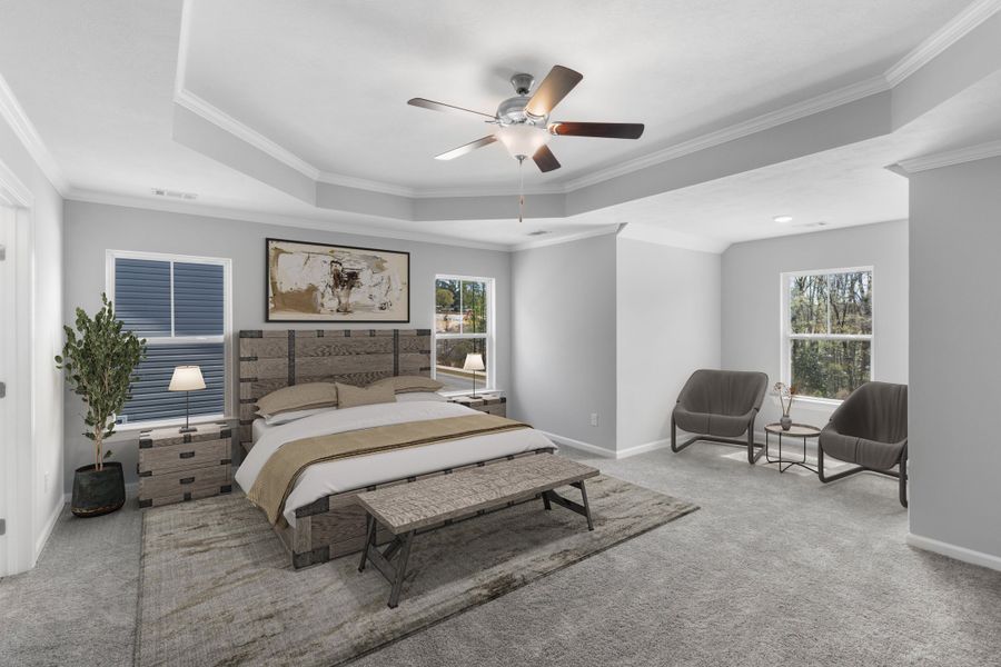 Primary Bedroom | 5065 Anna Creek Way, The Kingsland II Plan by Ivey Homes Primary Bedroom | 5065 Anna Creek Way, The Kingsland II Plan by Ivey Homes