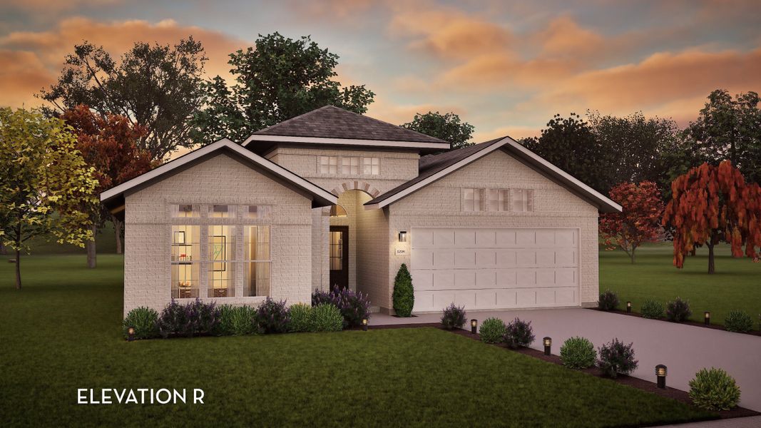 Representative exterior photo of a completed home built from the Greeley by CastleRock Communities in Solterra, Mesquite, TX (Image 2). Representative exterior photo of a completed home built from the Greeley by CastleRock Communities in Solterra, Mesquite, TX (Image 2).