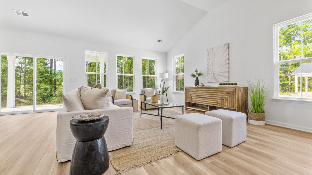 Representative furnished interior of a home built from the Chelsea by DRB Homes in Bluffs at Sun Colony, Longs (Image 11).