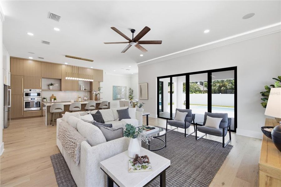 Furnished interior view inside a new home in , Tampa (Image 68). Furnished interior view inside a new home in , Tampa (Image 68).