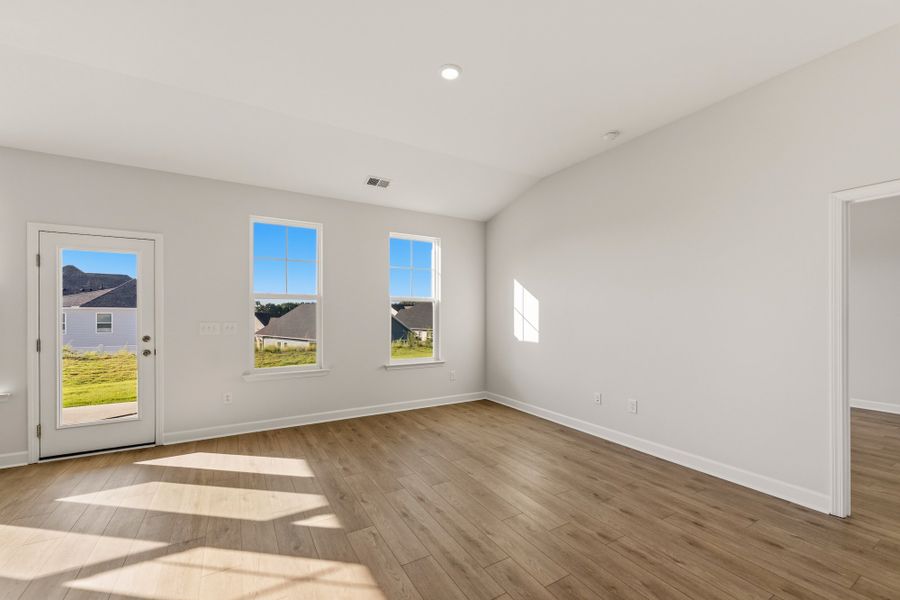 Spacious, unfurnished interior of a new home in Cottages at Lake Emory, Inman (Image 21). Spacious, unfurnished interior of a new home in Cottages at Lake Emory, Inman (Image 21).