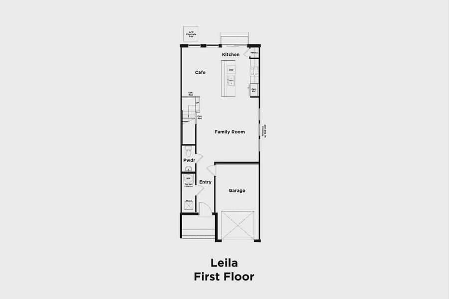 2D floor plan layout of this home in Twin Oaks, Zephyrhills, FL (Image 5).