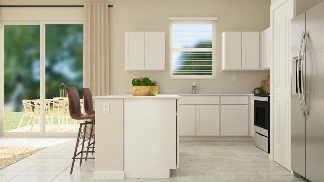 Furnished interior view inside a new home in , Clermont (Image 10).