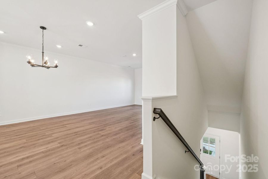 Spacious, unfurnished interior of a new home in Meadows at Wilson Farms - The Heights Series, Fort Mill (Image 28). Spacious, unfurnished interior of a new home in Meadows at Wilson Farms - The Heights Series, Fort Mill (Image 28).