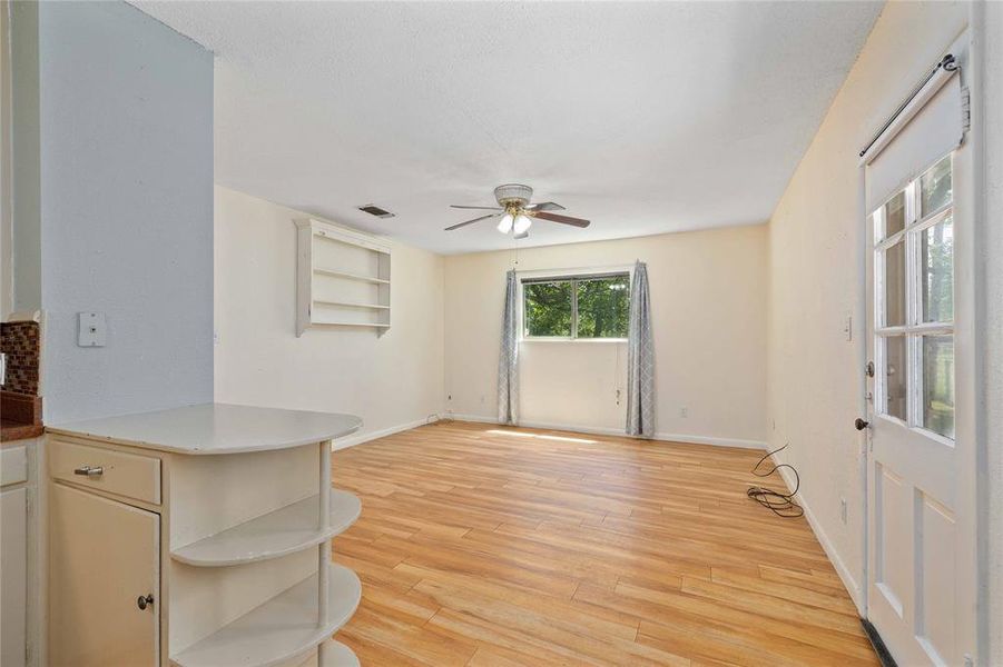 Living room off of kitchen Living room off of kitchen