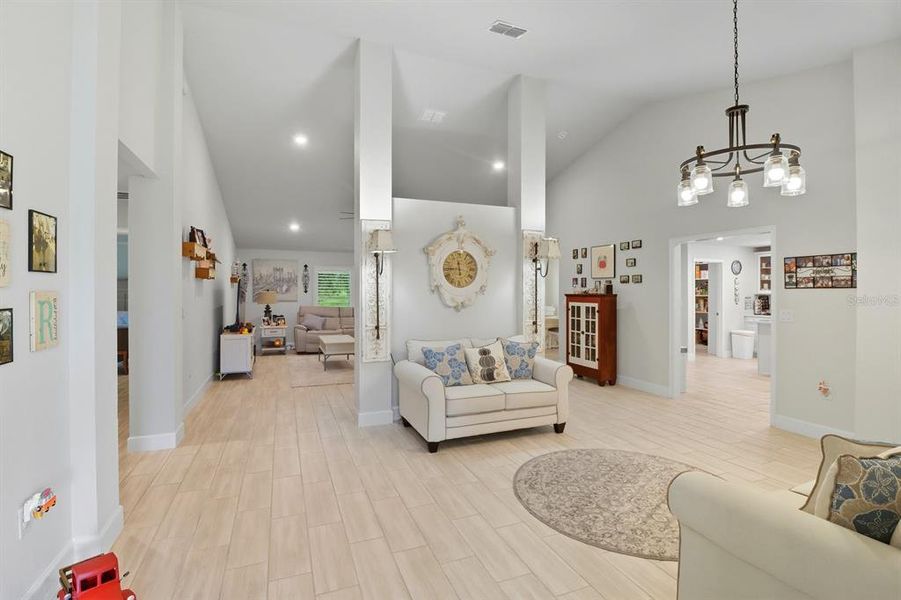 Furnished interior view inside a new home in , Dunnellon (Image 7).