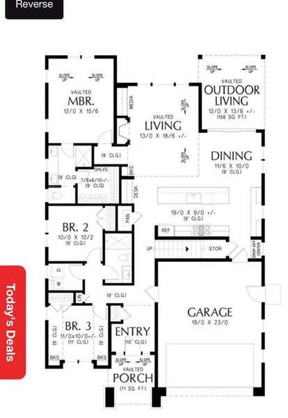 2D floor plan layout of this home in , Blossom, TX (Image 3).