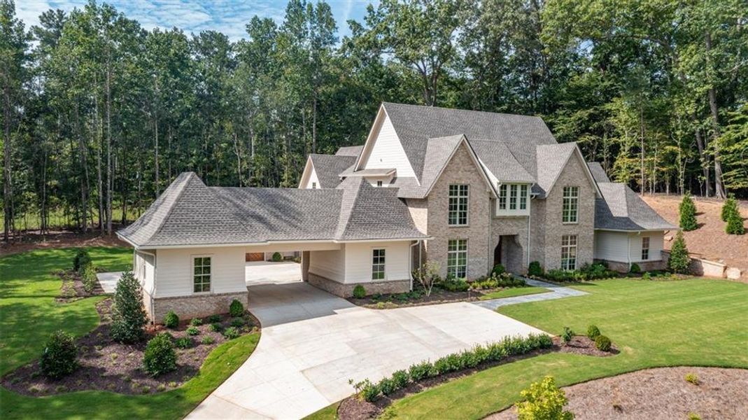 Front exterior of a new home in , Canton, GA, highlighting curb appeal (Image 25).