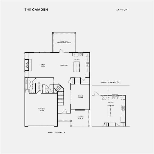 2D floor plan layout of this home in , Buford, GA (Image 7).