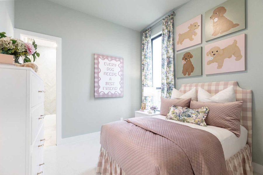 Representative Secondary Bedroom - some options shown