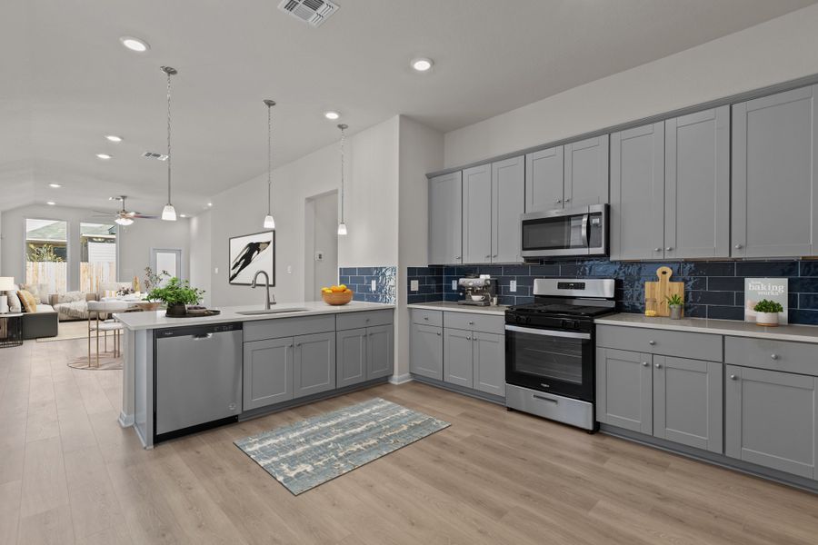 Representative furnished interior of a home built from the Austin by Beazer Homes in Veranda: Classic, San Antonio (Image 8). Representative furnished interior of a home built from the Austin by Beazer Homes in Veranda: Classic, San Antonio (Image 8).