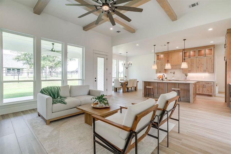 Furnished interior view inside a new home in , Azle (Image 10).