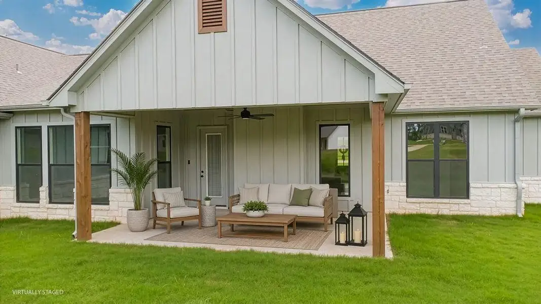 Exterior details and patio area of a home in , Tyler (Image 4).