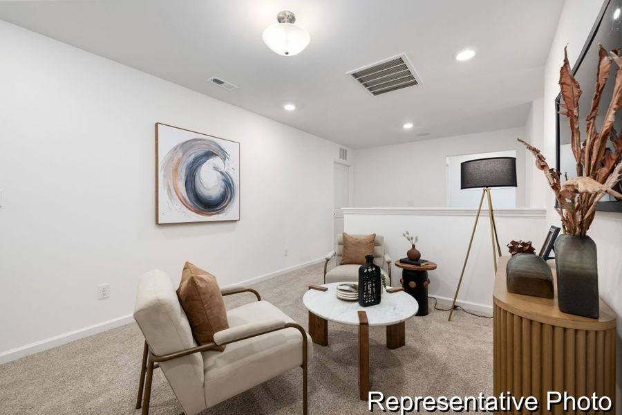 Furnished interior view inside a new home in Lowell Woods, Lowell (Image 13).