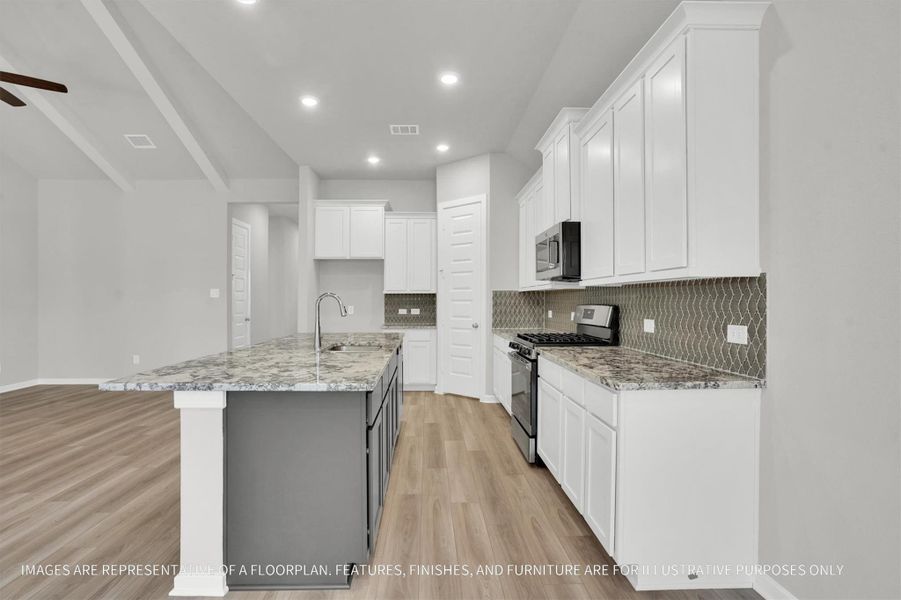 Furnished interior view inside a new home in Emberly  45', Beasley (Image 4).