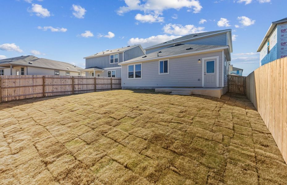 Exterior details and patio area of a home in Sonterra, Jarrell (Image 22).