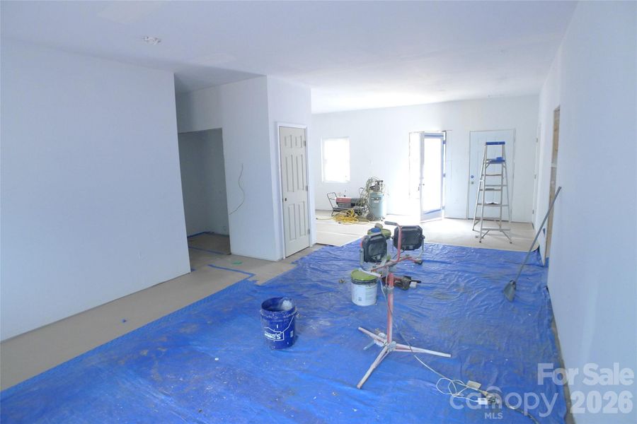 Living room and dining area Living room and dining area