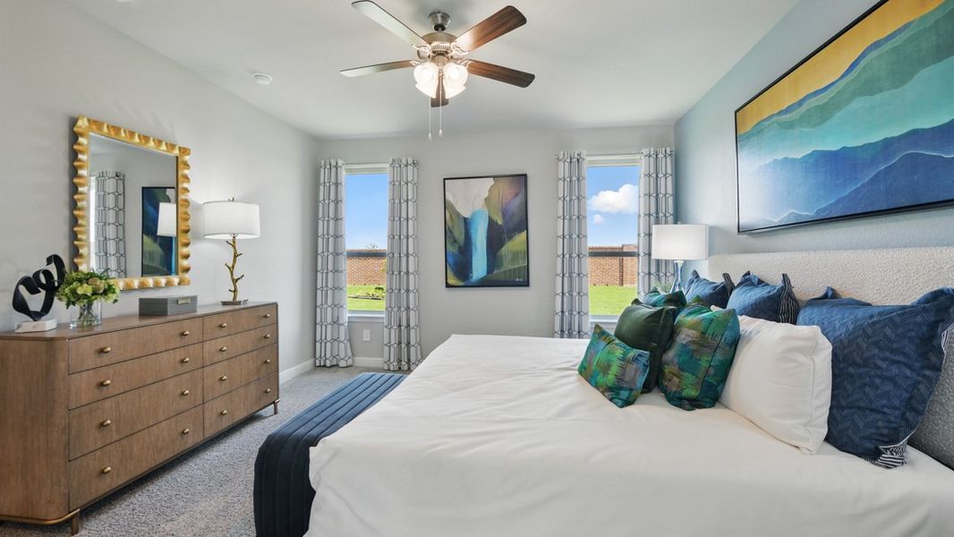 Furnished interior view inside a new home in Eagle Creek, Denton (Image 19).