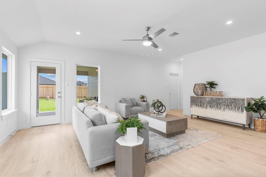 Furnished interior view inside a new home in Emberly, Beasley (Image 4).