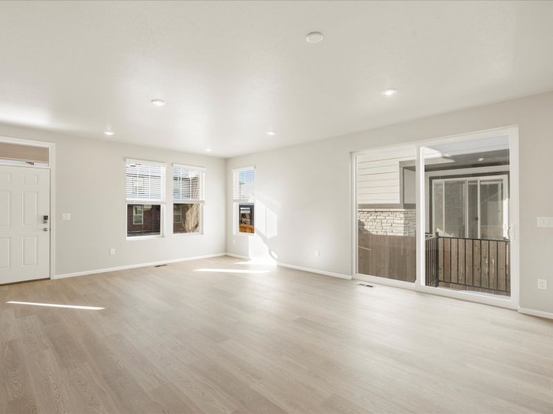 The Breckenridge floorplan interior image taken at a Meritage Homes community in Aurora, CO.