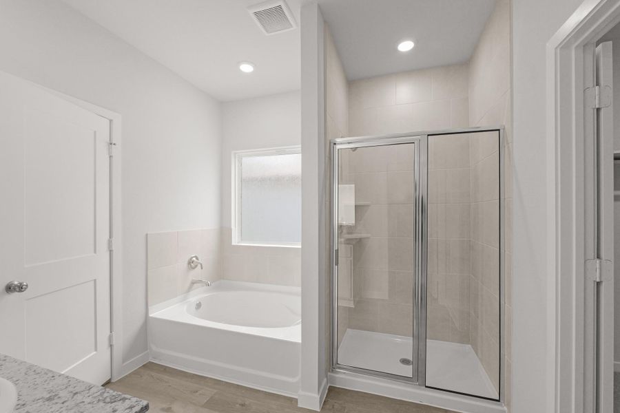 Furnished interior view inside a new home in Lakes at Crockett Martin, Conroe (Image 8).