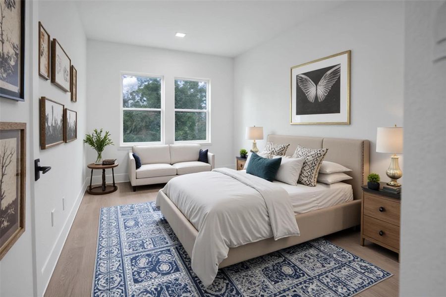 Furnished interior view inside a new home in , Houston (Image 11).