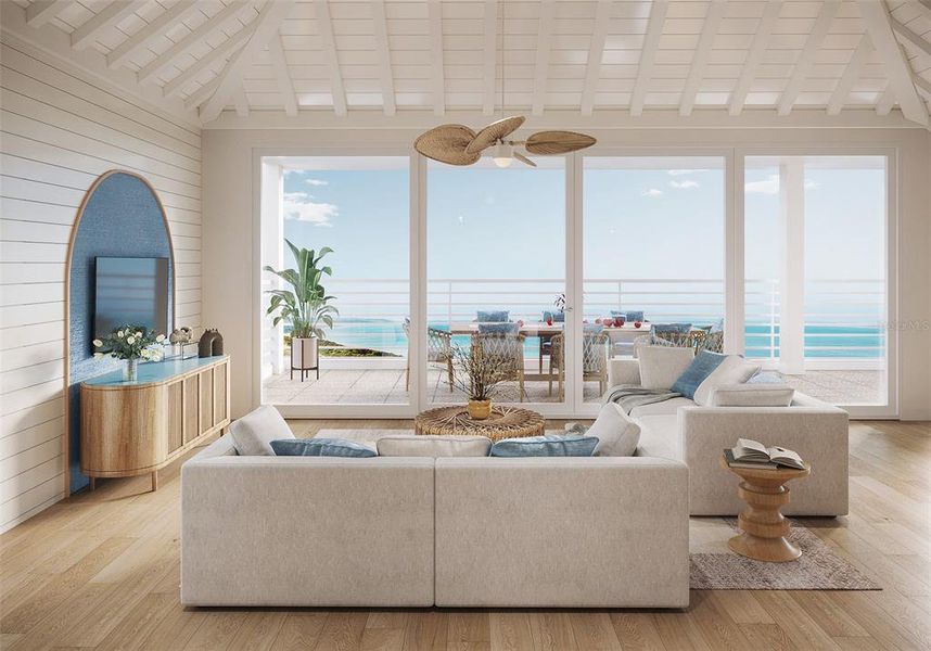 Furnished interior view inside a new home in , Longboat Key (Image 9).