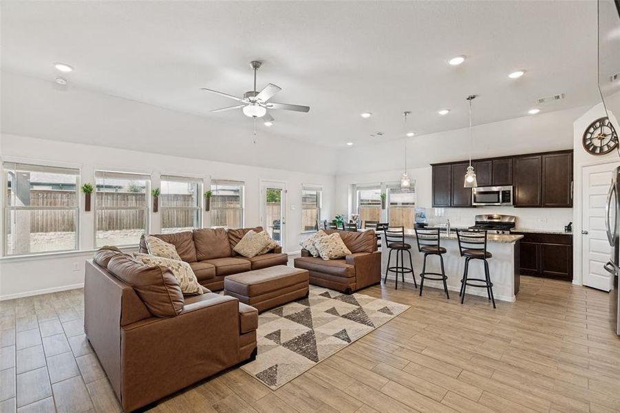 Furnished interior view inside a new home in Light Farms - Sweetwater, Celina (Image 17). Furnished interior view inside a new home in Light Farms - Sweetwater, Celina (Image 17).