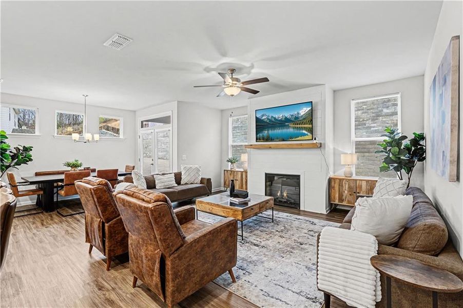 Furnished interior view inside a new home in , Cartersville (Image 13).