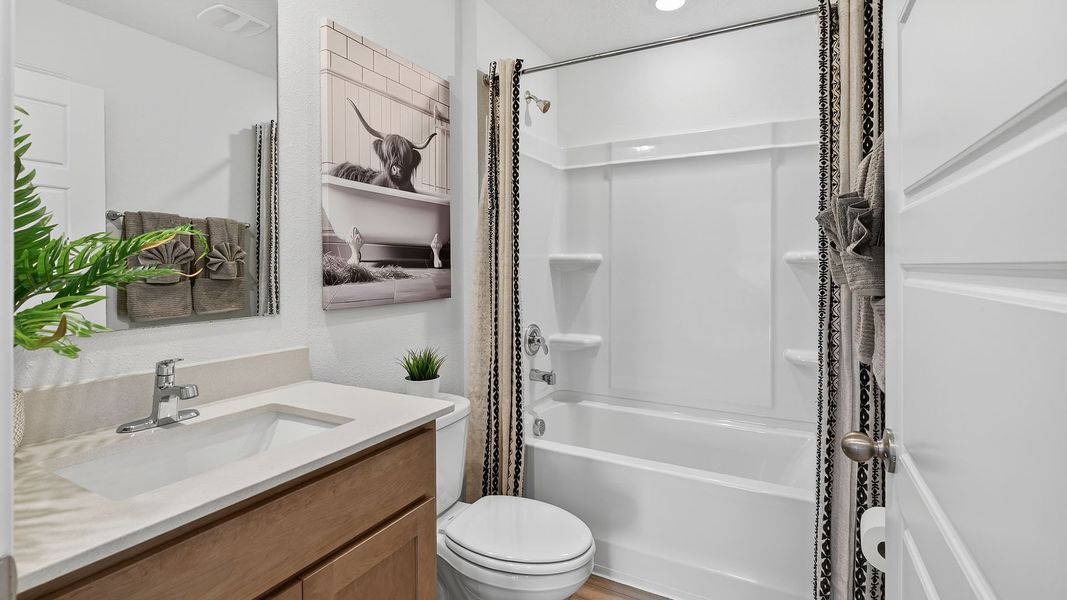 Representative furnished interior of a home built from the HARPER by D.R. Horton in The Arbors, Jacksonville (Image 23).