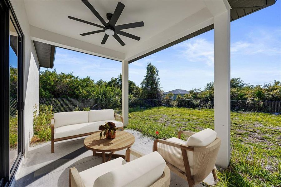 Exterior details and patio area of a home in , Rotonda West (Image 27).