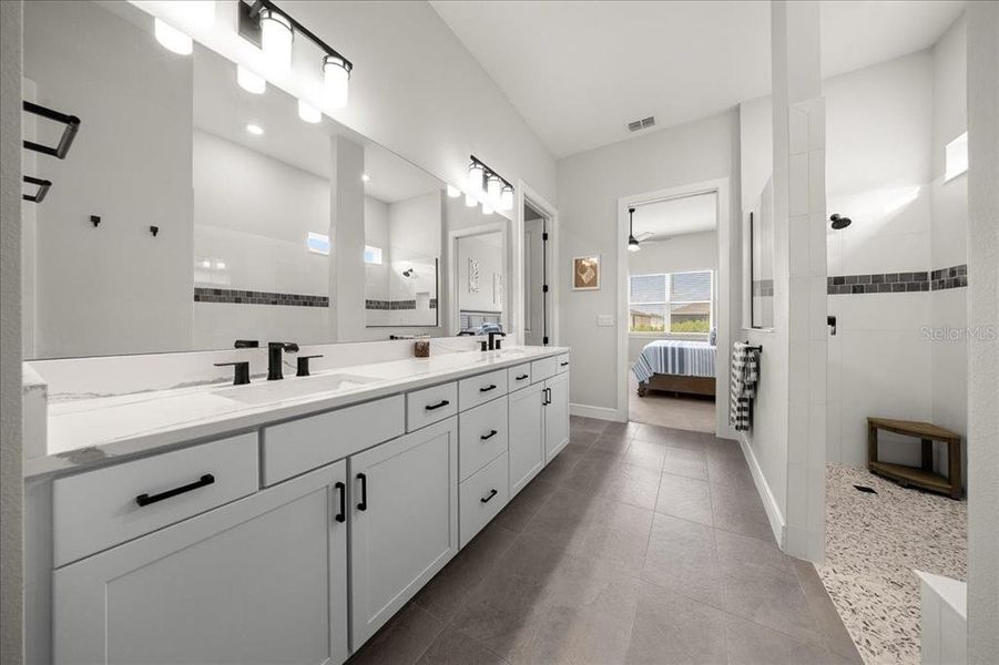 Furnished interior view inside a new home in Del Webb Stone Creek, Ocala (Image 16).
