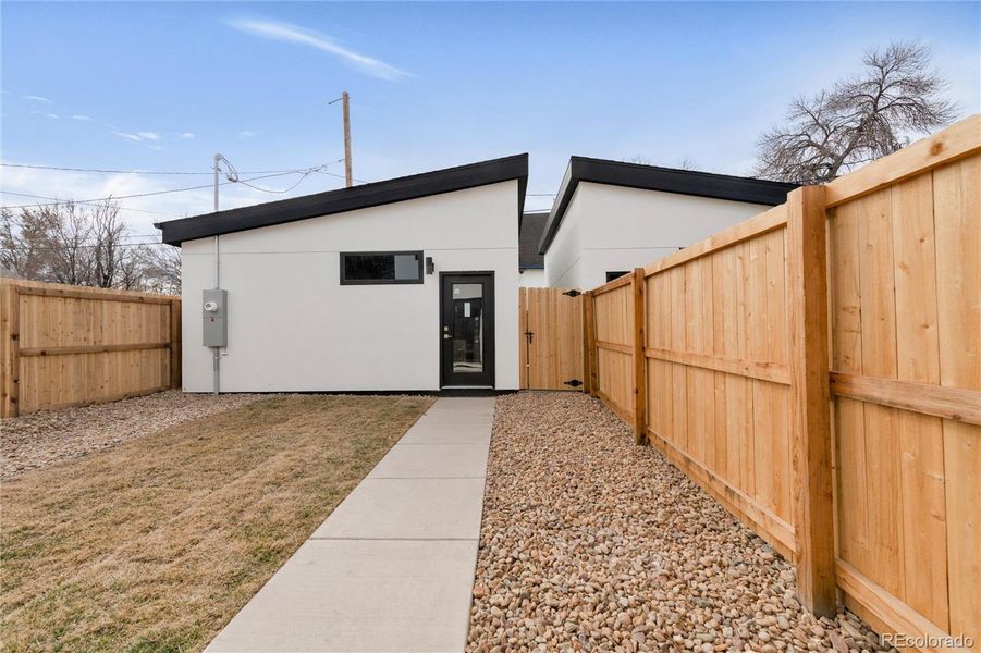 Exterior details and patio area of a home in , Denver (Image 2).