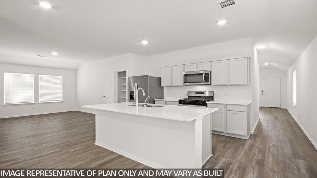 Furnished interior view inside a new home in Venetian Pines, Conroe (Image 3).
