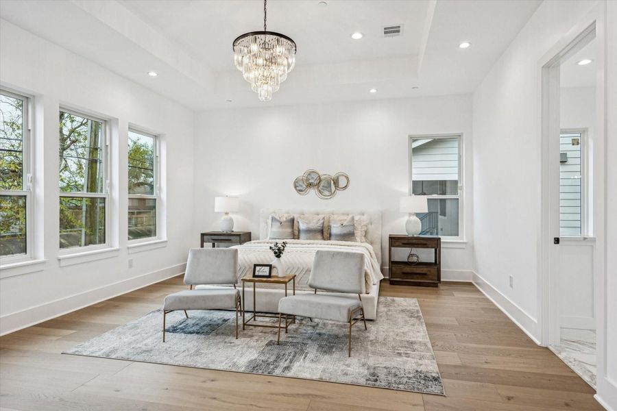 Furnished interior view inside a new home in , Bellaire (Image 16).