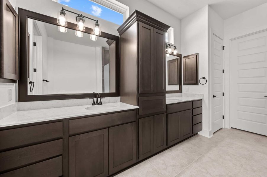 Representative furnished interior of a home built from the Ainsley by Chesmar Homes in Mesa Western, Cibolo (Image 8).