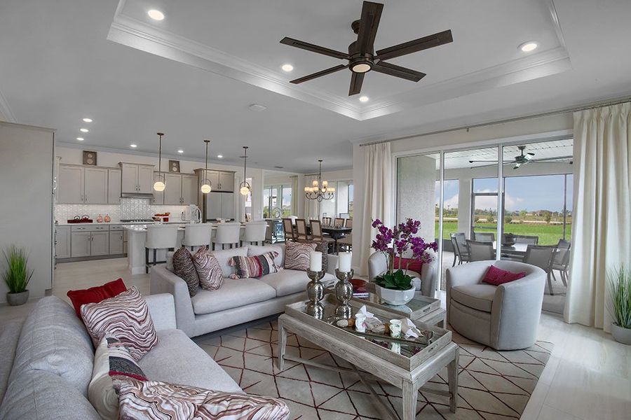 Representative furnished interior of a home built from the Ellington by Colen Built Development, LLC in On Top of the World Communities, Ocala (Image 5). Representative furnished interior of a home built from the Ellington by Colen Built Development, LLC in On Top of the World Communities, Ocala (Image 5).