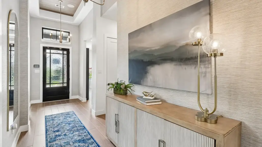 Representative furnished interior of a home built from the Lauren by Chesmar Homes in Audubon, Magnolia (Image 3).