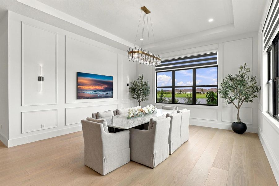 Elegant Dining Room with Natural Light Elegant Dining Room with Natural Light