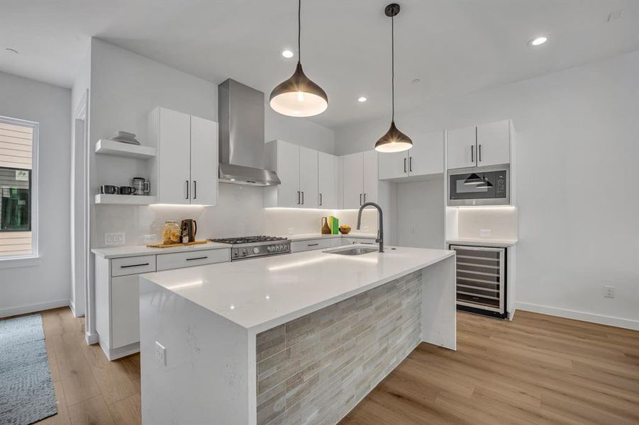 Furnished interior view inside a new home in , Dallas (Image 29).