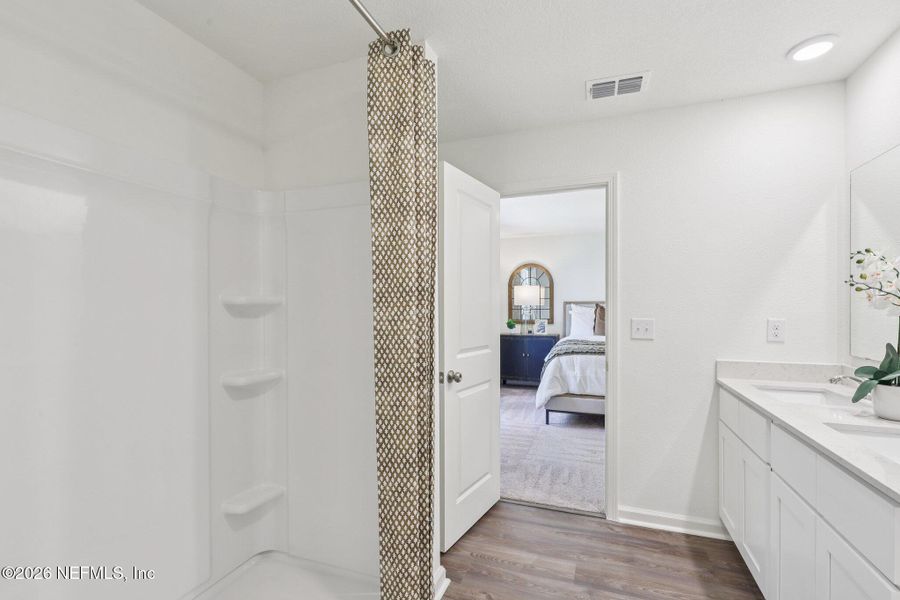 Furnished interior view inside a new home in , Jacksonville (Image 34).