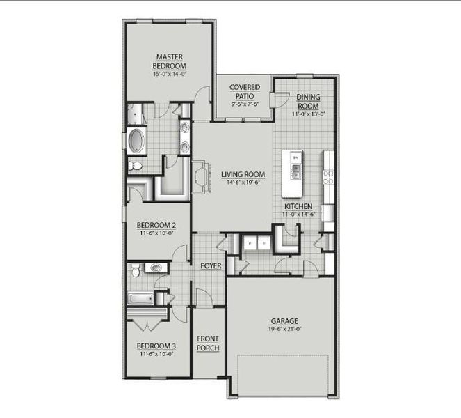 2D floor plan layout of this home in Orange Gardens, Orange, TX (Image 1). 2D floor plan layout of this home in Orange Gardens, Orange, TX (Image 1).