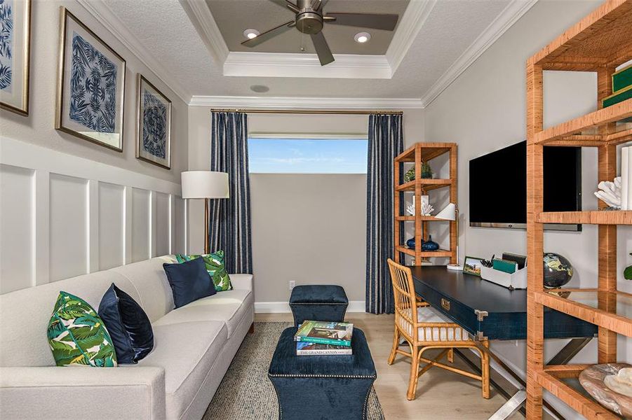 Furnished interior view inside a new home in Esplanade at Azario Lakewood Ranch, Bradenton (Image 9).